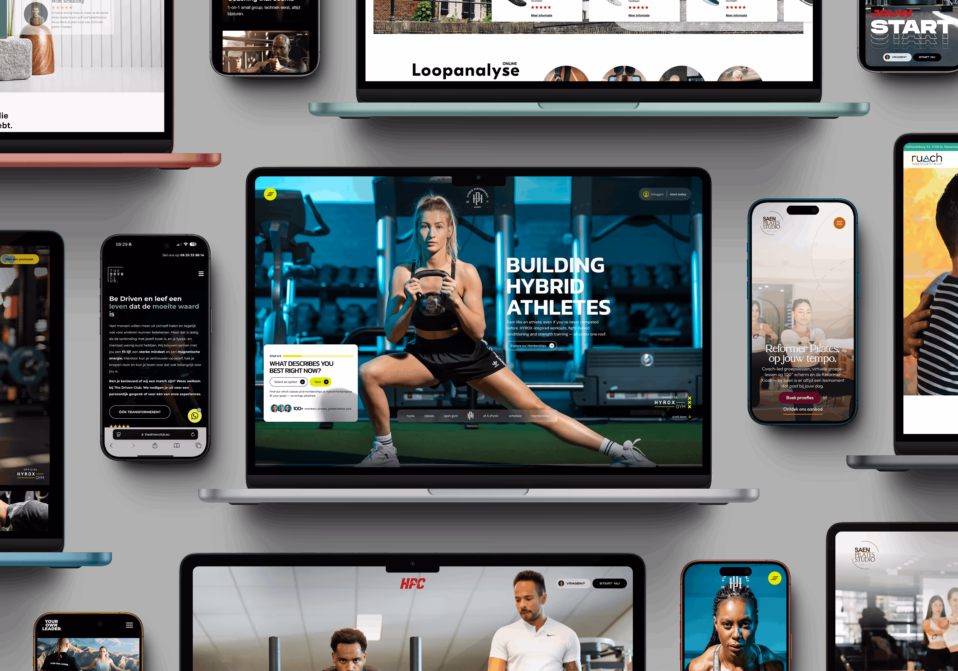Echte websiteprojecten van Gymful